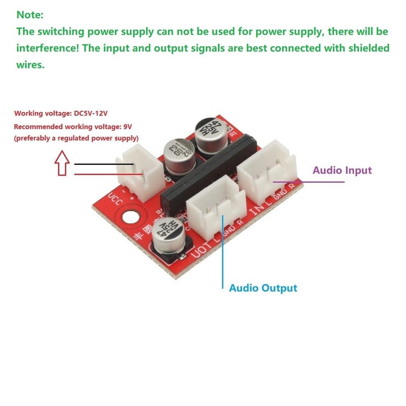 GODIYMODULES 2Pcs DC 5-12V Automatic Level Control Preamp Amplifier Mini Magnetic Tape Deck Head Pre-Amplifier Board - Image 2